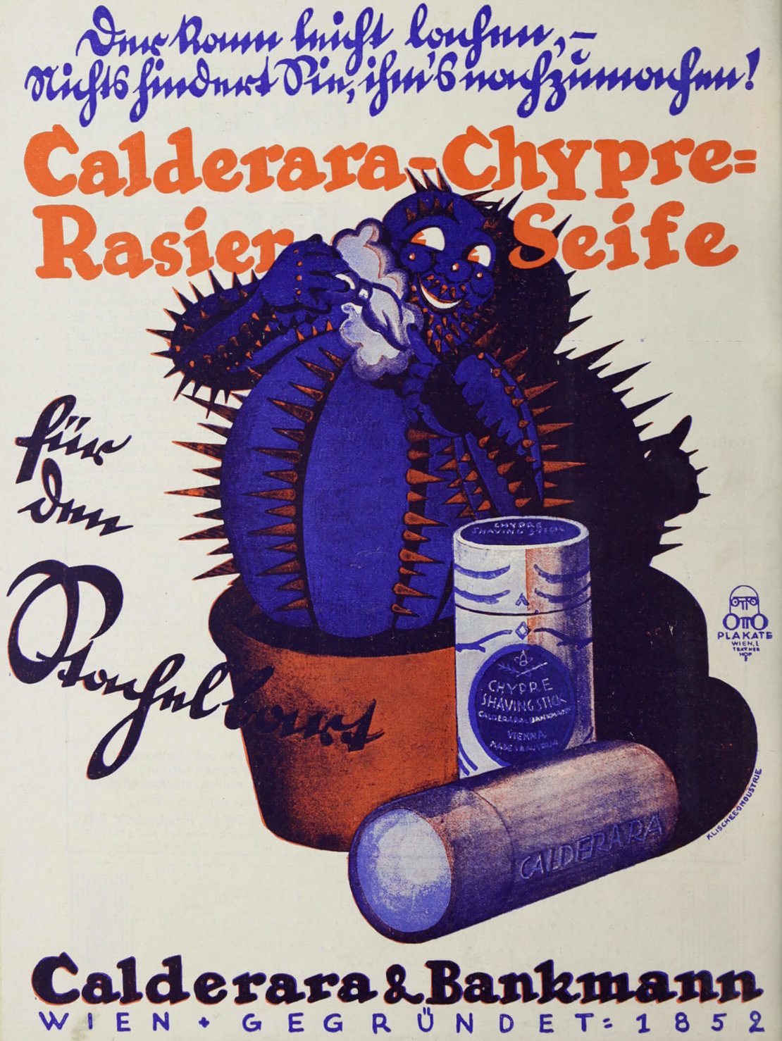 Werbung für Rasierseife der Firma Calderara & Bankmann, in: Die Bühne, 18.8.1927, ANNO/ÖNB 