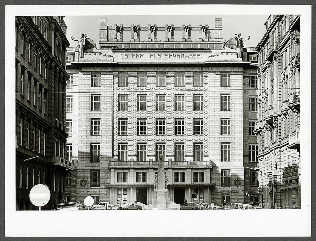 Otto Wagner: Postsparkasse, Fotografie von Margherita Spiluttini, 1984, Sammlung Wien Museum 