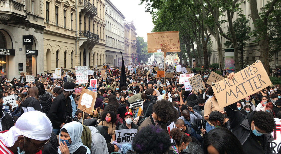 Black Lives Matter-Demo am 4. Juni 2020 in Wien, Foto: simon INOU 