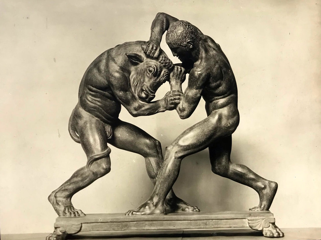 Josef Müllner: Theseus und Minotaurus für Karl Wittgenstein, 1905, Stadtarchiv Baden 