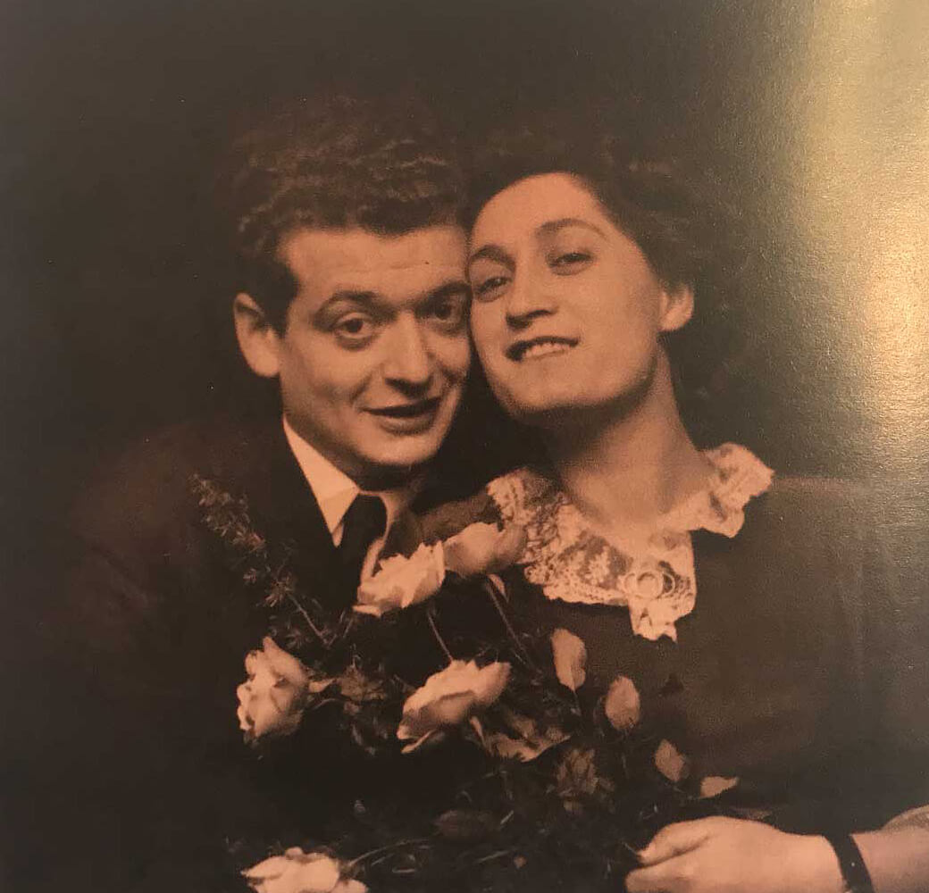 Hochzeitsfoto von Lotte und Hugo Brainin, 1948, Foto: Privatarchiv Brainin 