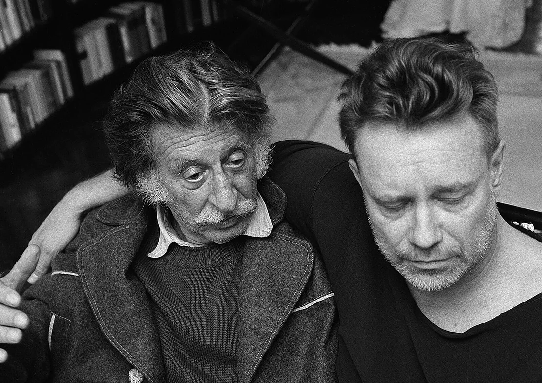 Mit George Tabori, 1990, Foto: Martin Vukovits