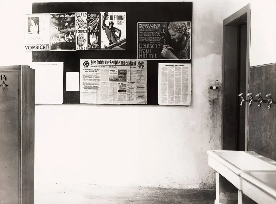 Nazi-Propaganda in einer Wiener Fabrik, 1941, Wien Museum  