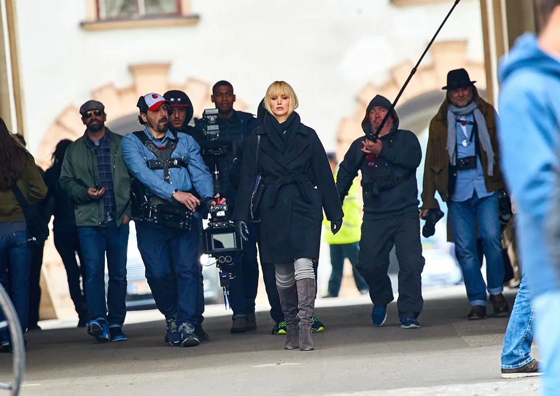 Jennifer Lawrence am Set von „Red Sparrow”, Foto: Starpix / picturedesk.com