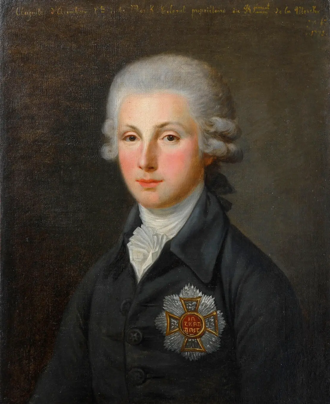 Auguste Prinz von Arenberg, der Bruder des „blinden Herzogs“, (undatiertes Porträt; Maler unbekannt), Arenbergarchiv Edingen/Enghien   