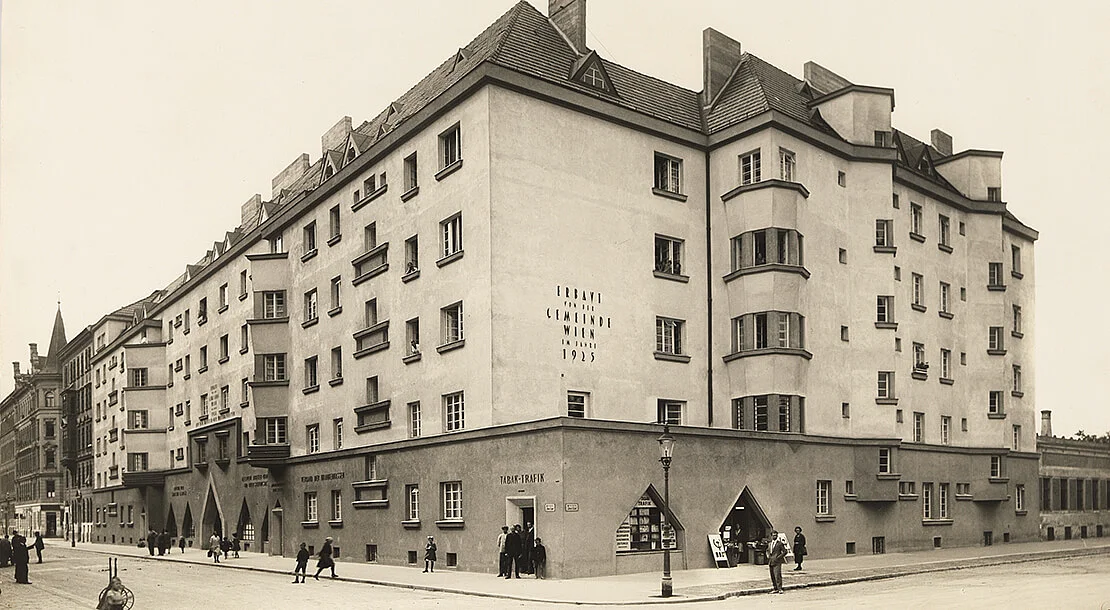 Grossmannhof, 20., Pappenheimgasse 4 / Denisgasse 39-41, um 1926, Wien Museum Inv.-Nr. 57962/451  