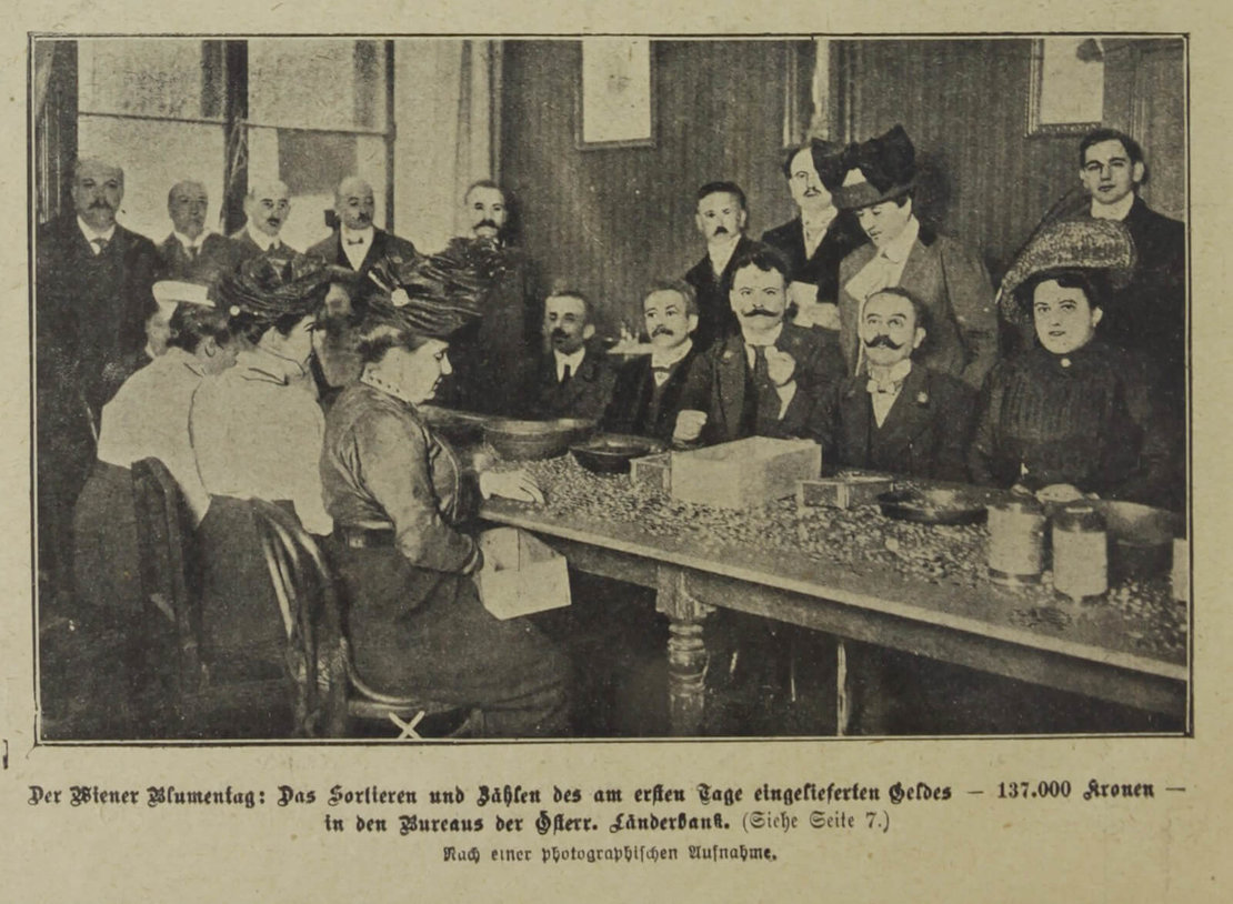 Auszählung der Erlöse, aus: „Das interessante Blatt“, 18. Mai 1911, ANNO/ÖNB 