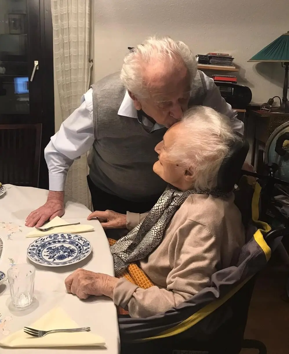 Lotte Brainin mit ihrem Mann Hugo, 2020, Foto: Privatarchiv Brainin  