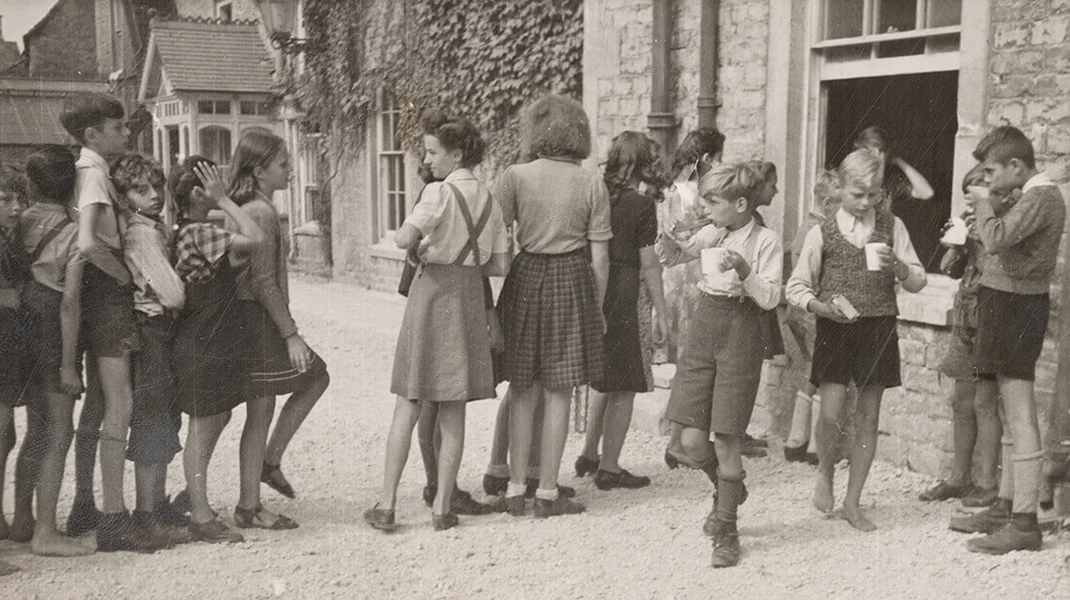 Wiener Kinder in Fairford, 1947, Foto: vermutlich Karla Zieger, Privatbesitz Familie Holmes