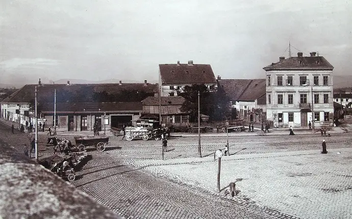 Das Gasthaus „Zum Auge Gottes“, um 1900, Foto: Wien Museum