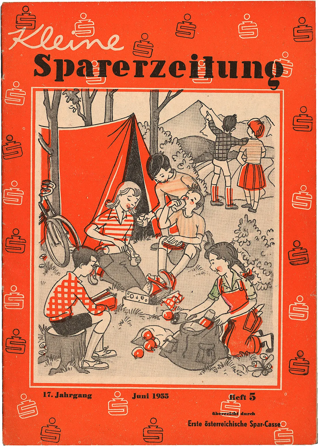 Kleine Sparerzeitung, hg. v. Hauptverband der österreichischen Sparkassen, Juni 1955, Wien Museum  