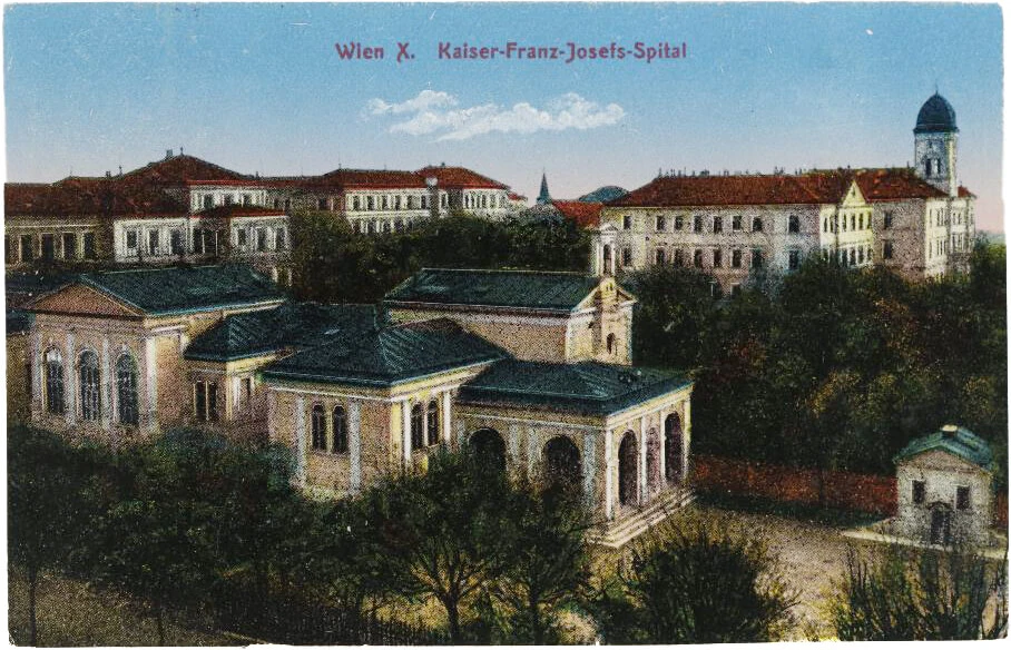 Kaiser-Franz-Josef-Spital, Postkarte, 1918, Wien Museum  