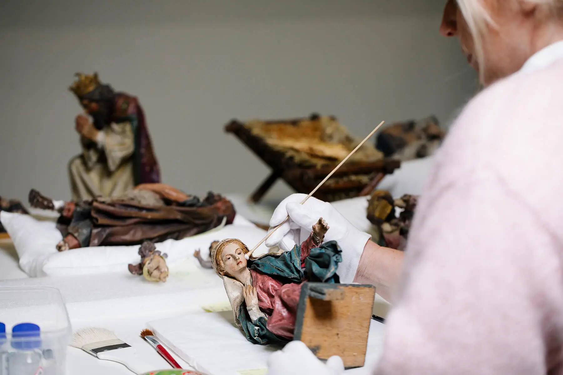 Trockenreinigung der Maria, Foto: Ina Aydogan, Wien Museum, 2025