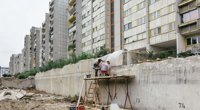 Gemeindebausiedlung am Handelskai 214, Foto: Elodie Grethen/Wien Museum