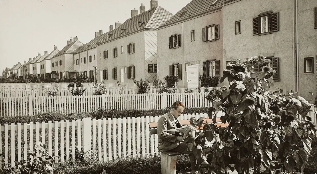 Siedlung „Am Wasserturm“ in Favoriten (Architekten: Franz Schuster und Franz Schacherl), ca. 1925, Wien Museum  