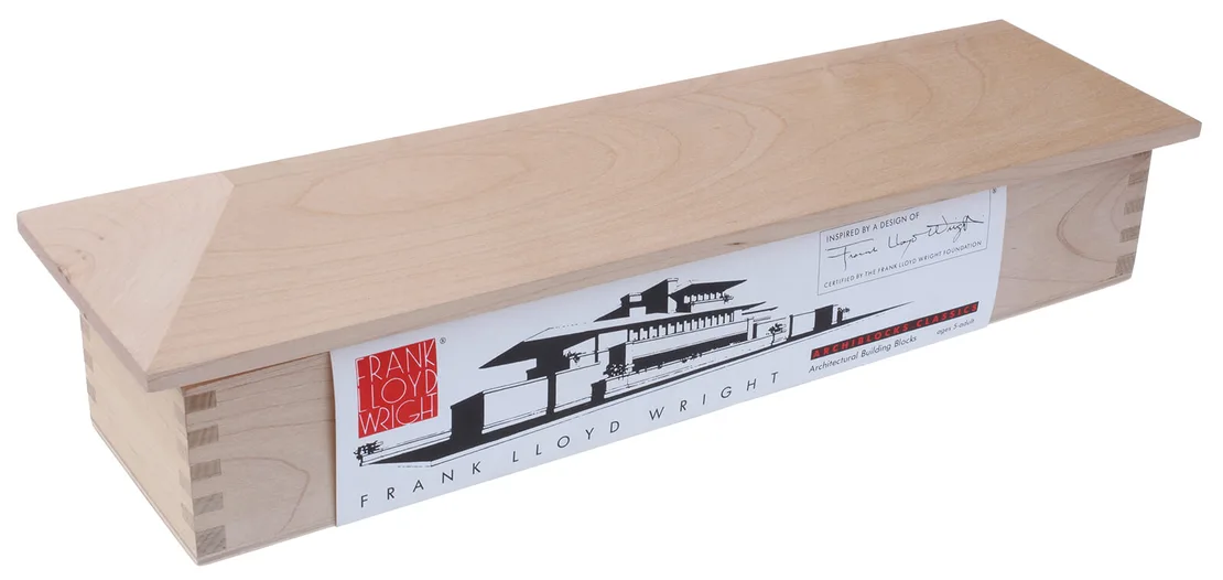 Holzbaukasten „Archiblocks Classics – Frank Lloyd Wright”, Inv.Nr. 34454, um 1990, Foto: Technisches Museum Wien/Bildarchiv