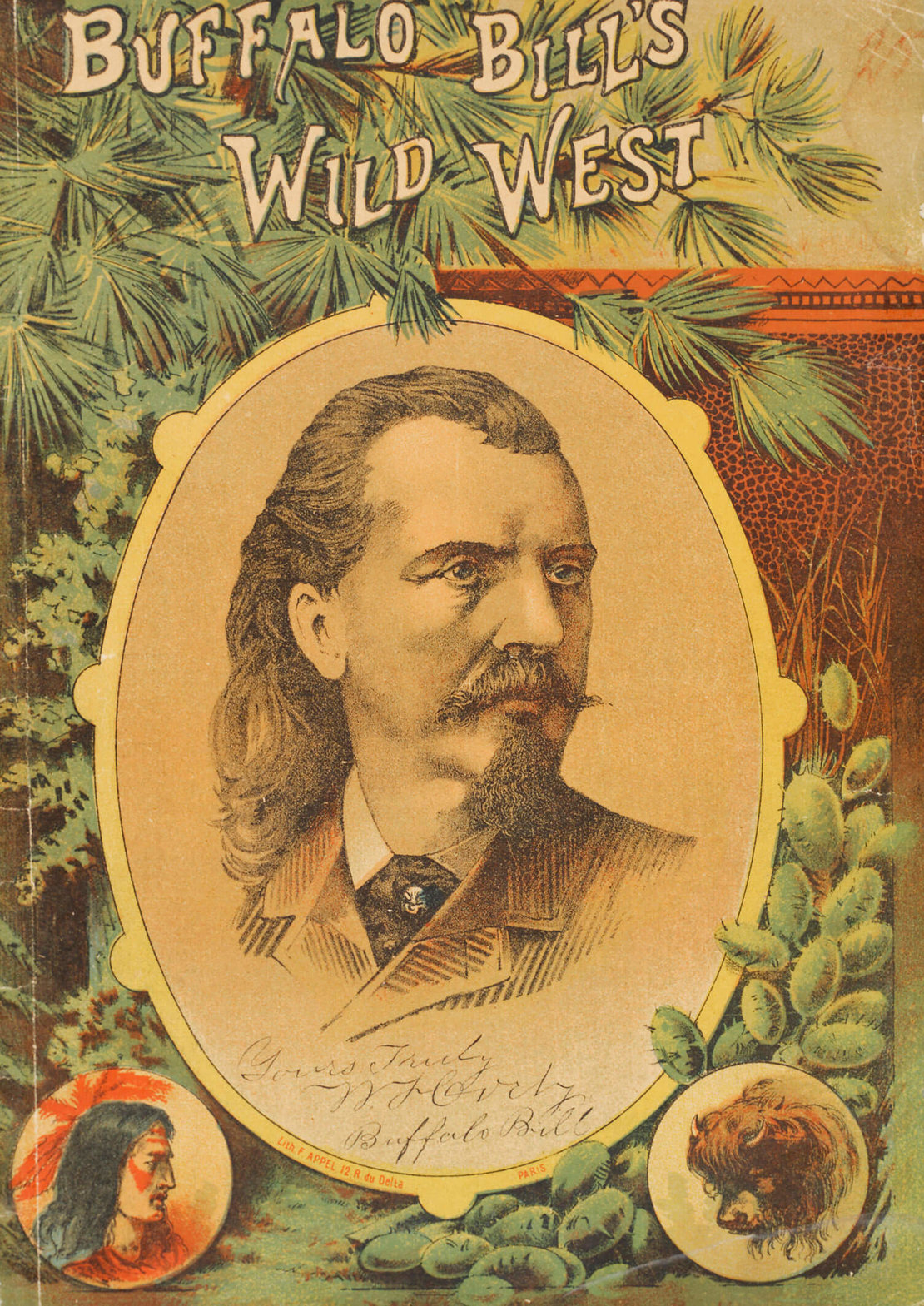 Programmheft für „Buffalo Bill's Wild West Company“, 1890, Wien Museum 