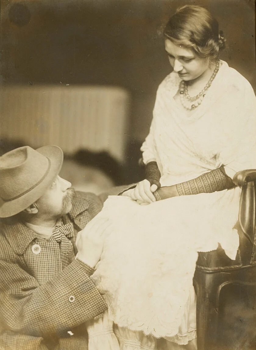 Peter Altenberg und Lina Loos, um 1900, Fotografie aus dem Besitz von Peter Altenberg, Wien Museum
