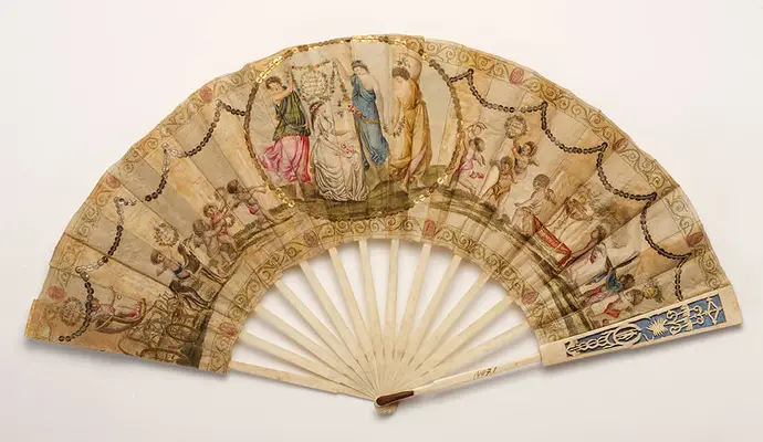 Johann Hieronymus Löschenkohl:Faltfächer, 1794, Wien Museum, Foto: Atelier Stiegler/Massard