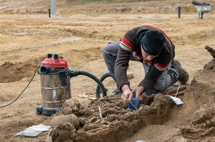 Grabung in der Hasenleitengasse, Foto: Reiner Riedler