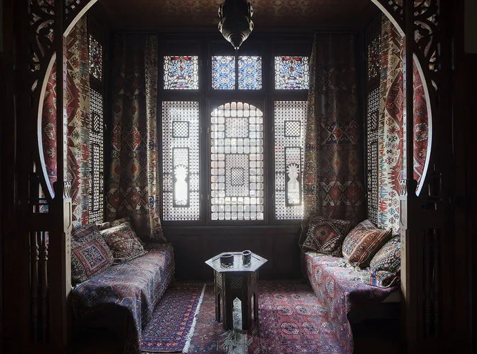 „Arabisches Zimmer“ von Johann Kainz-Bindl, Wien, 1901. Aufnahme am Währinger Gürtel 166. Foto: Wolfgang Thaler, 2015