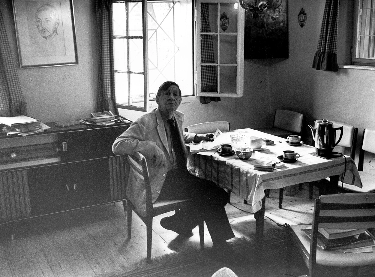 Auden in Kirchstetten, undatierte Fotografie, Personalities / TopFoto / picturedesk.com  