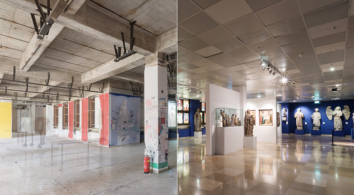 Entkerntes Wien Museum am Karlsplatz