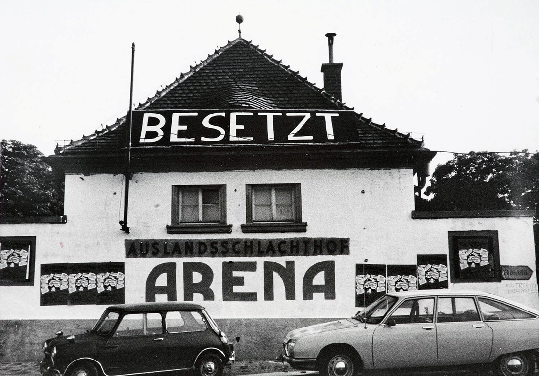 Besetzung der Arena, 1976, Foto: Heinz Riedler, Wien Museum, Inv.-Nr. 222441/1  