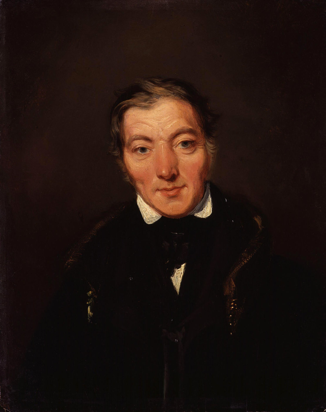 Unternehmer mit sozialem Gewissen: Robert Owen, porträtiert von William Henry Brooke, National Portrait Gallery, Wikimedia Commons 