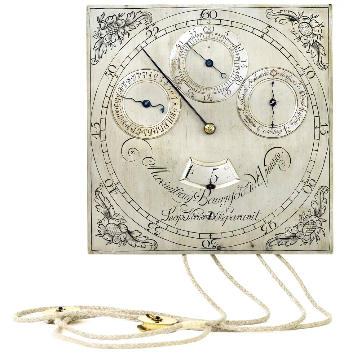 Uhr mit wandernden Stunden, um 1745, Wien Museum, U 329