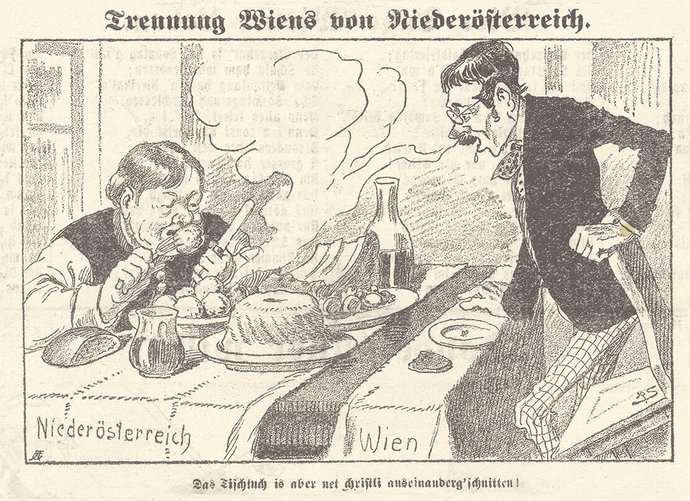 Trennung Wiens von Niederösterreich 1920