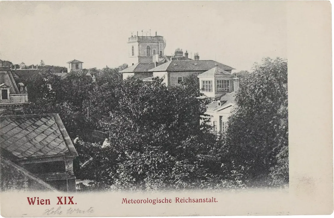 Zentralanstalt für Meteorologie und Geodynamik, Ansichtskarte, 1900-1905, Wien Museum, Inv.-Nr. 234888