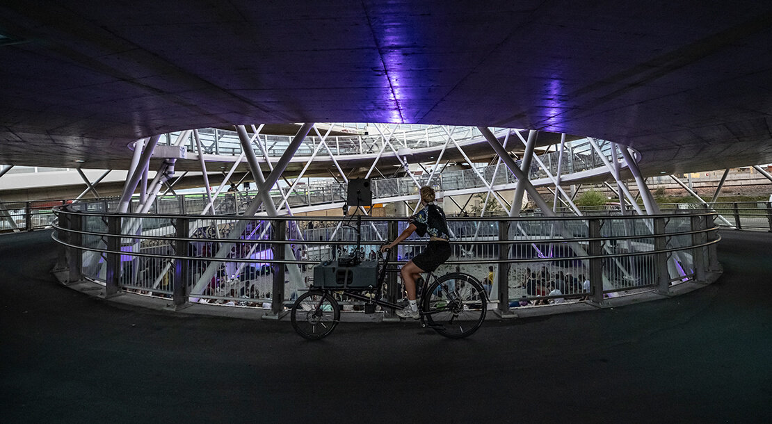 SPIRAL BIKE / Brigittenauerbrücke, Foto: Hannah Mayr 