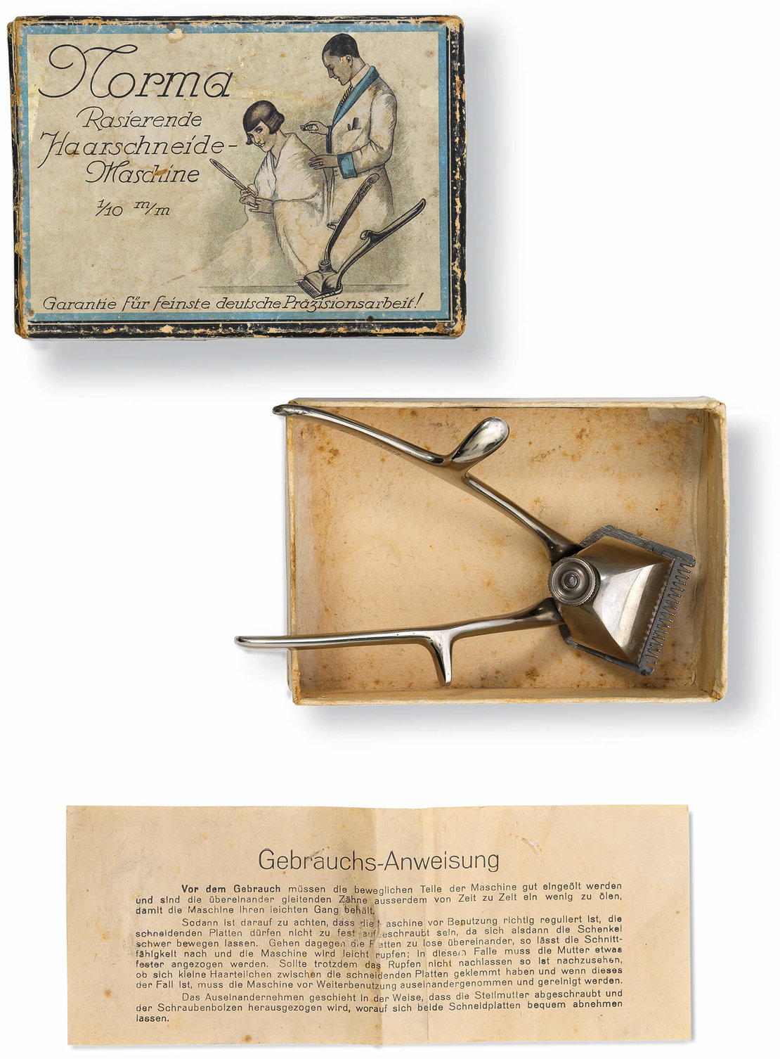 Haarschneidemaschine für Bubikopffrisuren, 1920er Jahre, Wien Museum, Inv.-Nr. M 18939 