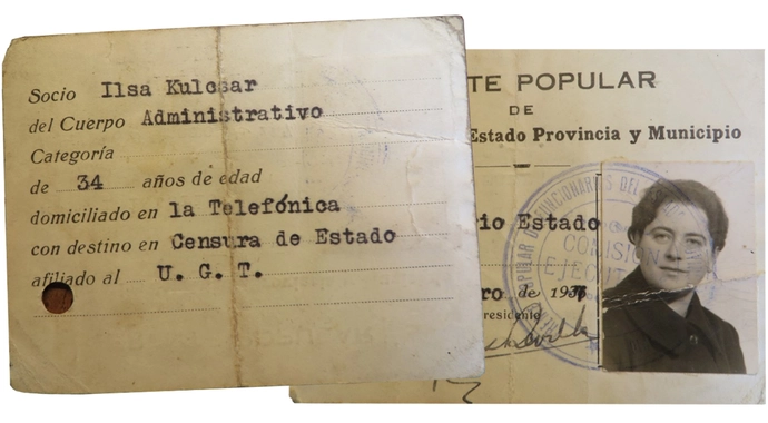 Ausweis der Volksfront, 1937, Archiv Uli Rushby-Smith, London