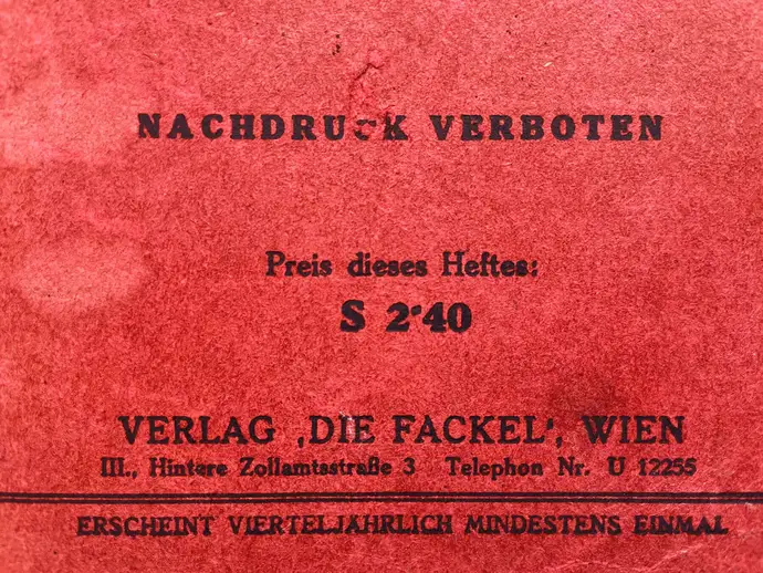 Karl Kraus und Georg Jahoda