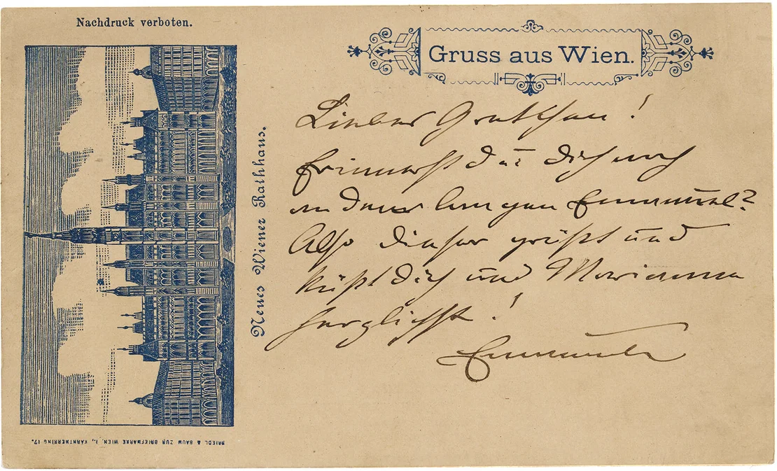 "Neues Wiener Rathaus", 1883, Friedl & Baum, Leihgabe Helfried Seemann  