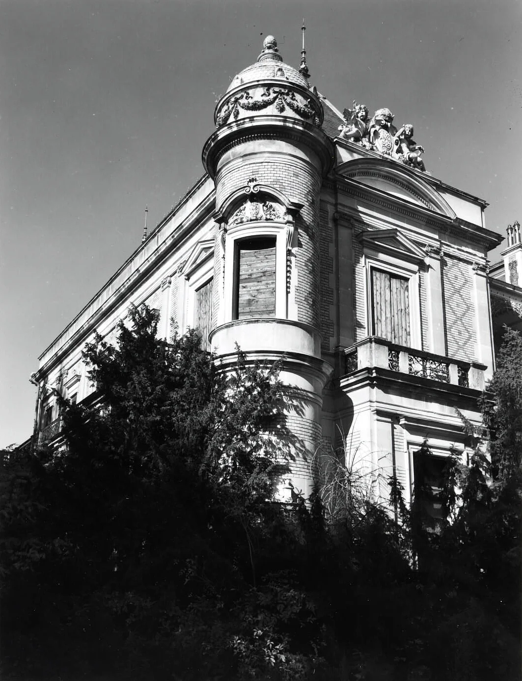 Außenansicht Hermesvilla, 1960, Foto: Elfriede Mejchar, Wien Museum, Inv.-Nr. 239478/41