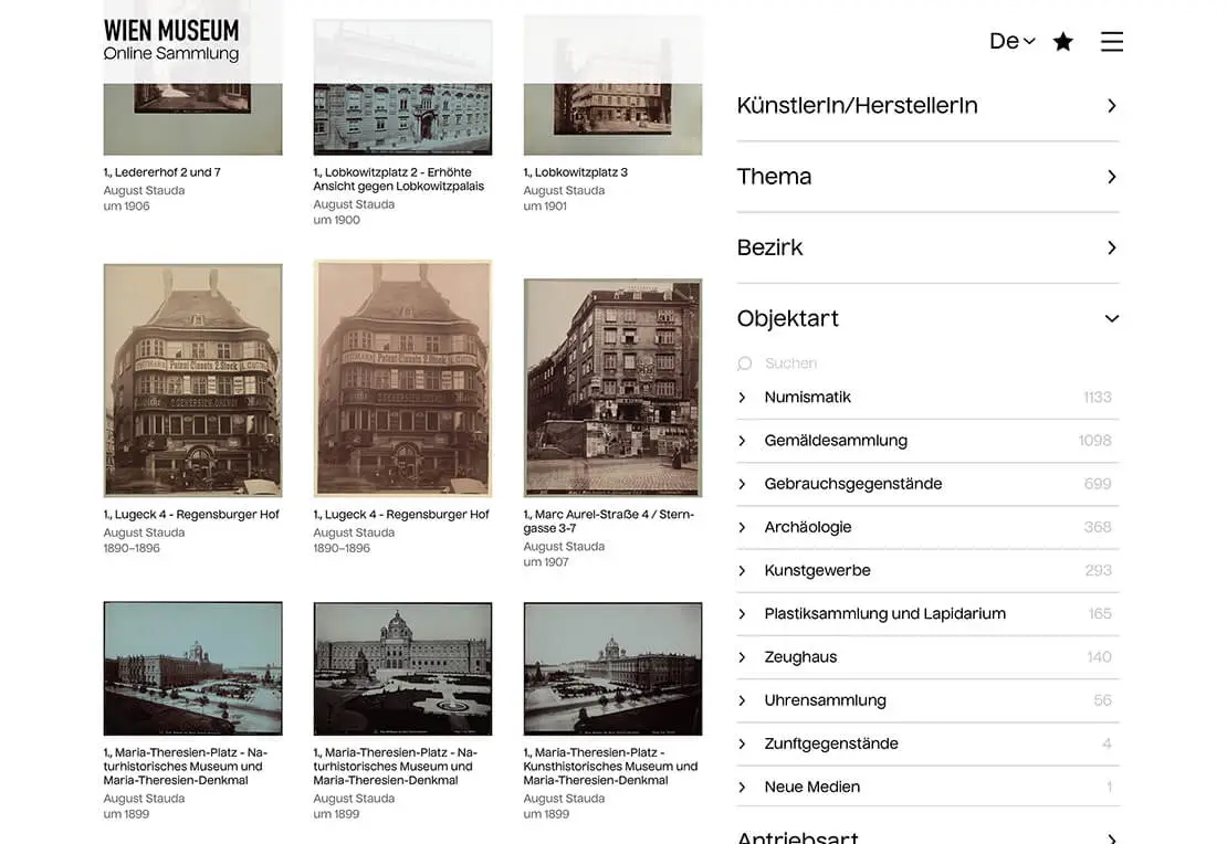Mit Detailfiltern kann man die Suchergebnisse eingrenzen  