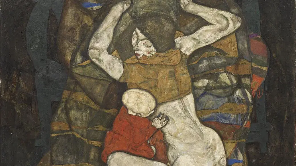 Egon Schiele: „Junge Mutter“, 1914, Öl auf Leinwand, Wien Museum