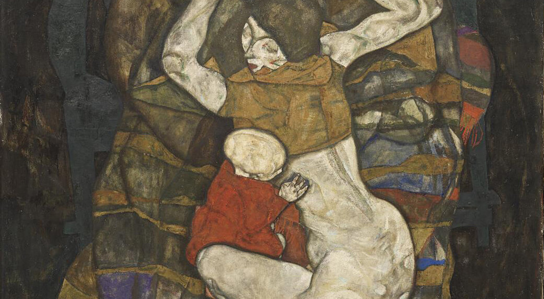Egon Schiele: „Junge Mutter“, 1914, Öl auf Leinwand, Wien Museum 