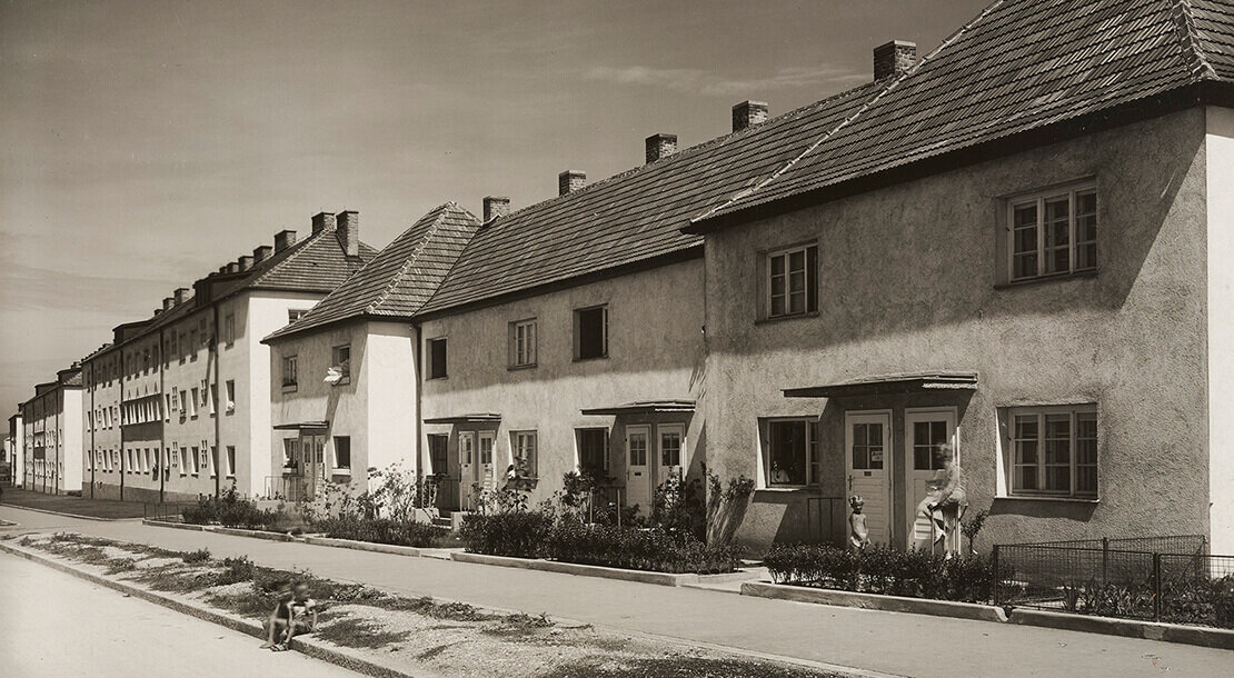 Franz Schacherl: Siedlung „Am Laaer Berg“ (heute: Holzknechtgasse 47), Foto: Martin Gerlach jun., 1932, Wien Museum, Inv.-Nr. 59161/609