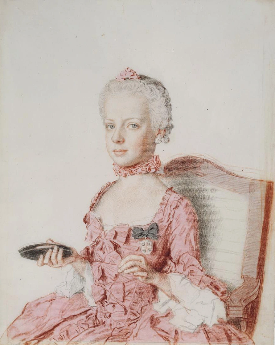 Marie Antoinette im Alter von 7 Jahren, gemalt von Jean-Étienne Liotard, 1762. Musée d’Art et d’Histoire de Genève, Quelle: Wikimedia Commons  