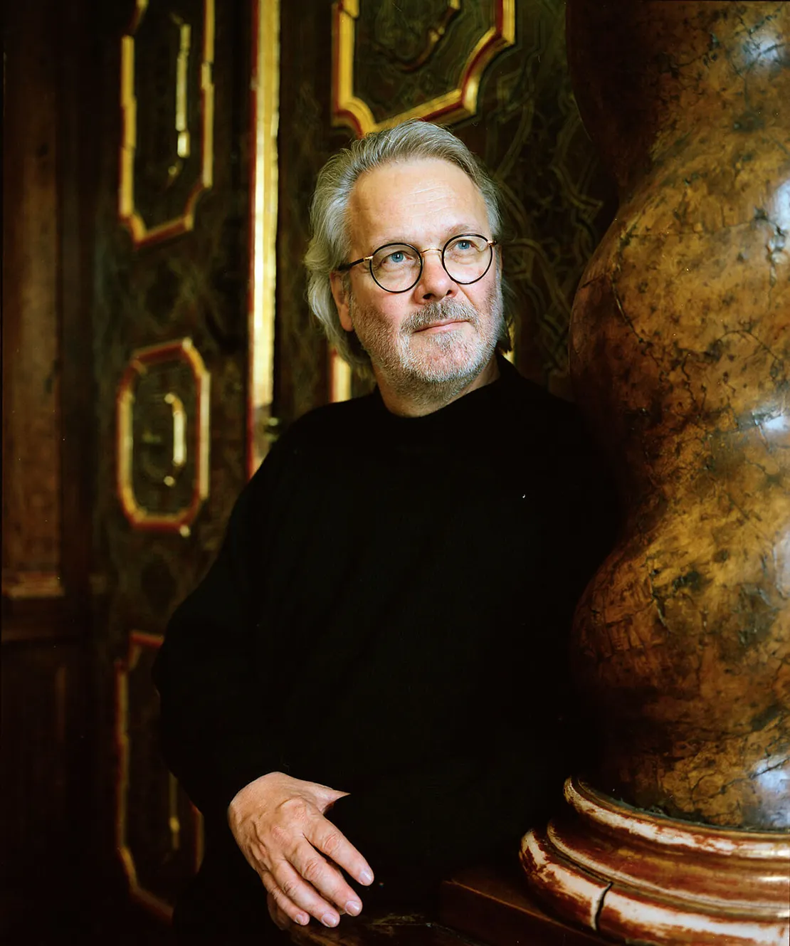 Gerhard Roth im Minoritenkloster in Graz, 2000, Foto: Martin Vukovits