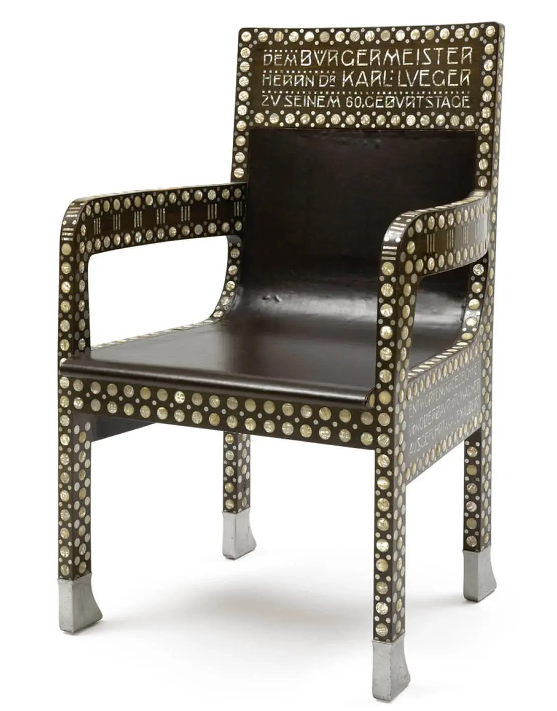 Otto Wagner: Armlehnsessel für Bürgermeister Lueger, 1904, Sammlung Wien Museum