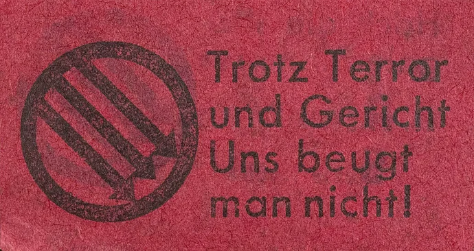 Streuzettel der Revolutionären Sozialisten, 1938, Quelle: WStLA