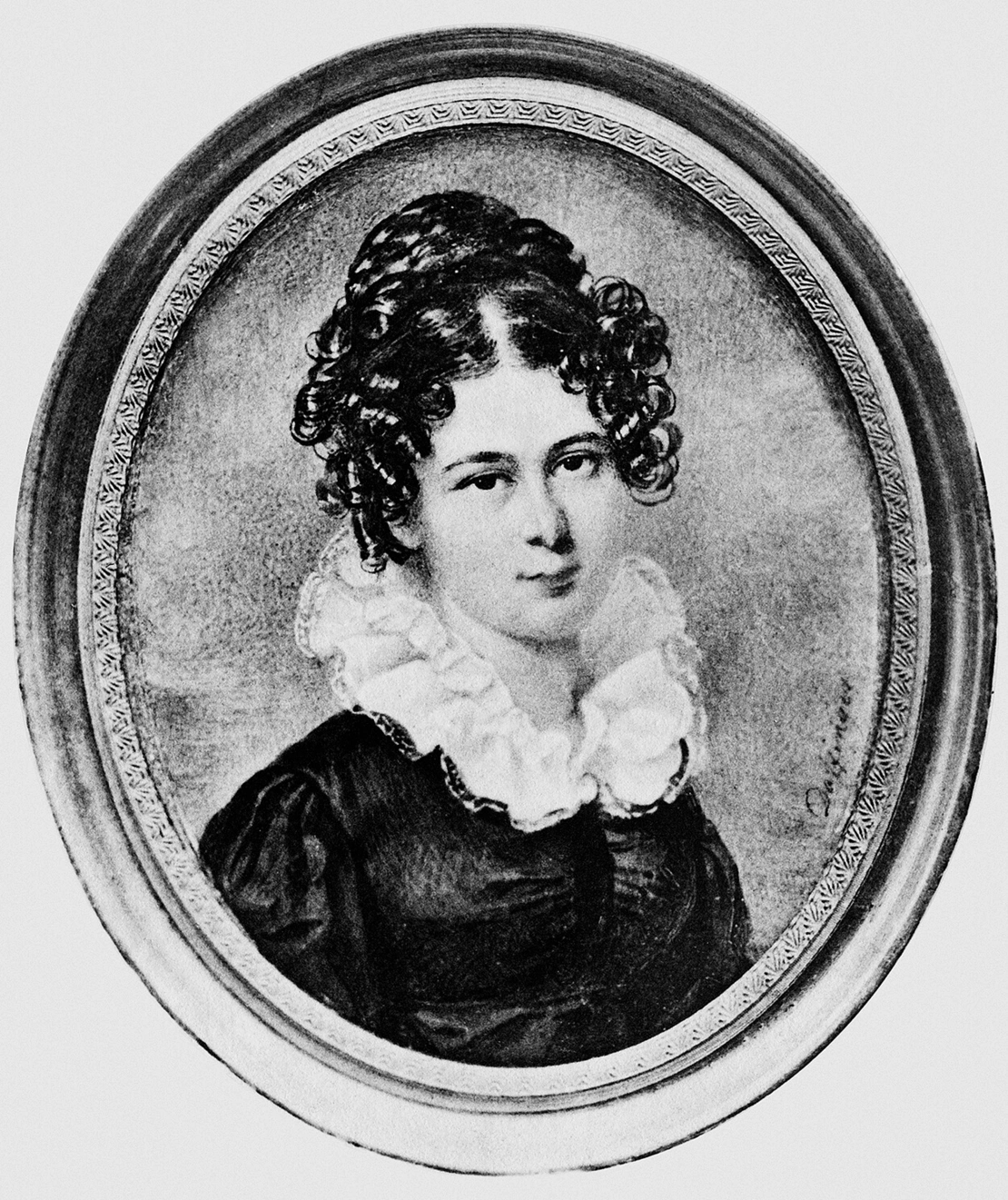 Katharina Fröhlich, 1825, Vermieterin der Wohnräume, in denen Grillparzer lebte, und jahrzehntelang Verlobte des Dichters. Als Universalerbin bot sie Grillparzers Nachlass der Stadt für das geplante historische Museum (heute: Wien Museum) an. Foto: Scherl / SZ-Photo / picturedesk.com  