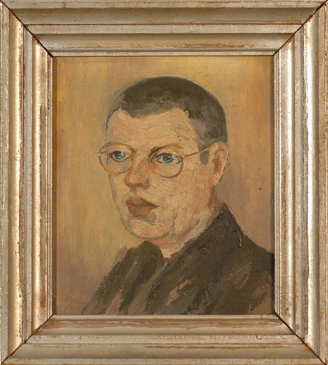 Roland Gebler: Porträt von Viktor Matejka, gemalt im KZ Dachau, 1943, Wien Museum 