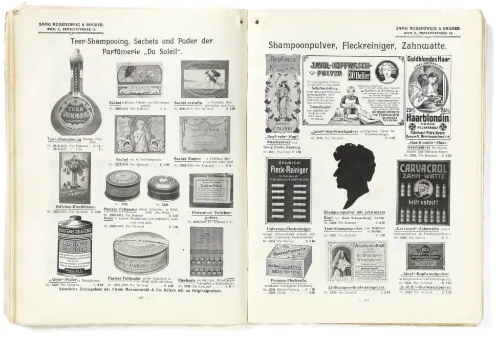 Preisliste der Firma Samu Rosenzweig & Bruder, 1913, Wien Museum