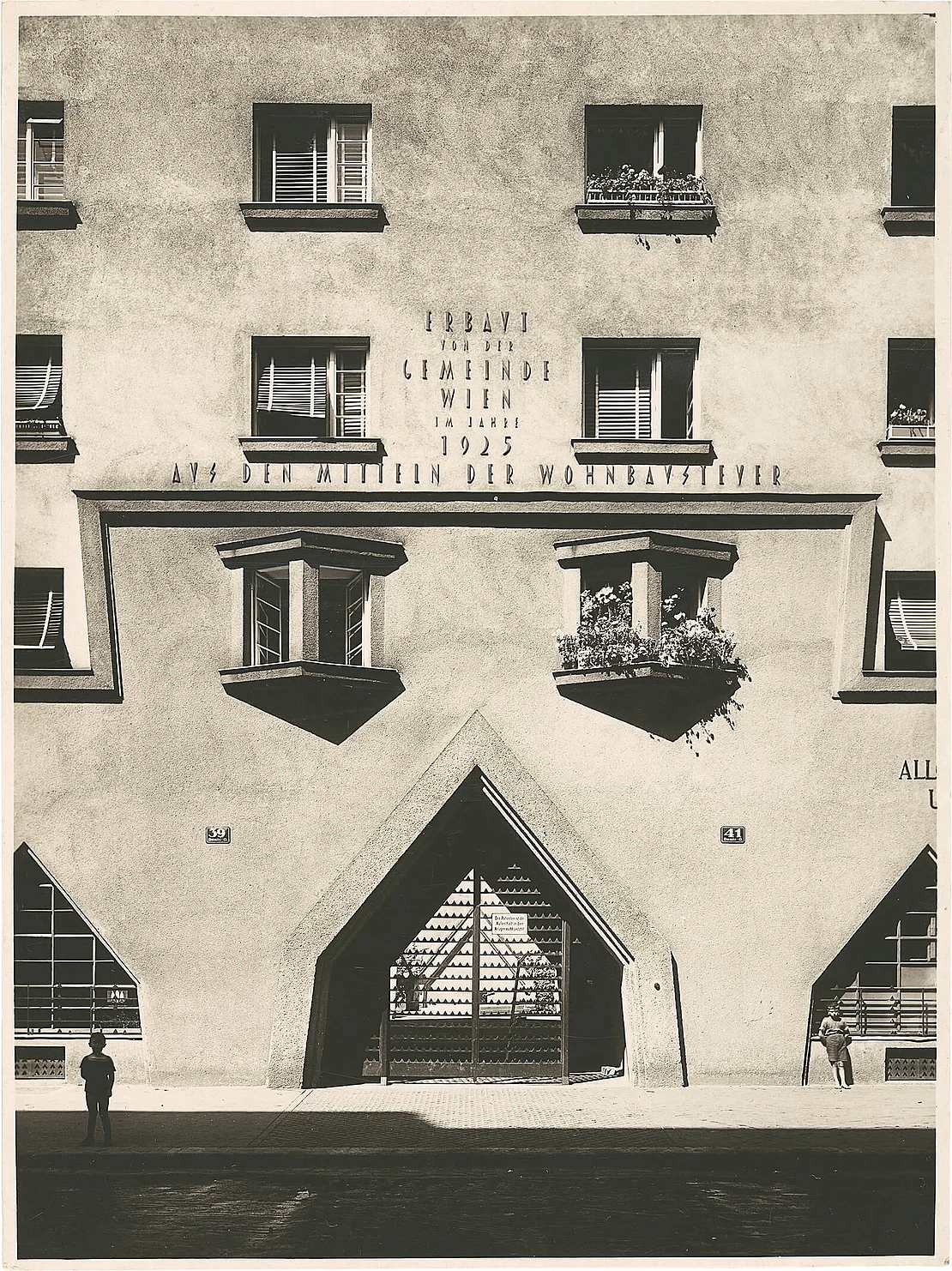 Grossmannhof, 20., Pappenheimgasse 4 / Denisgasse 39-41, um 1926, Wien Museum Inv.-Nr. 59161/1891  